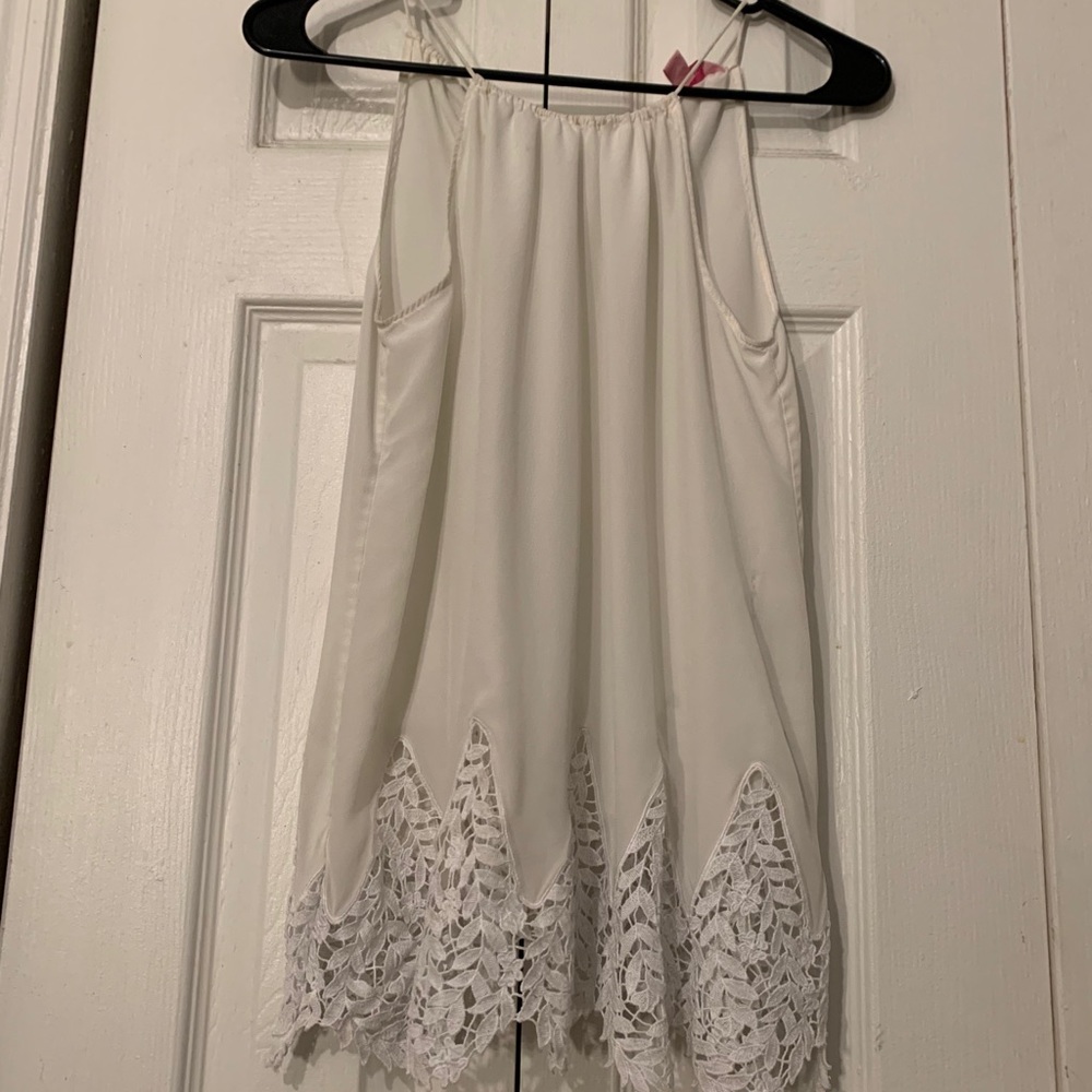 Lily Pulitzer White Lace Tank